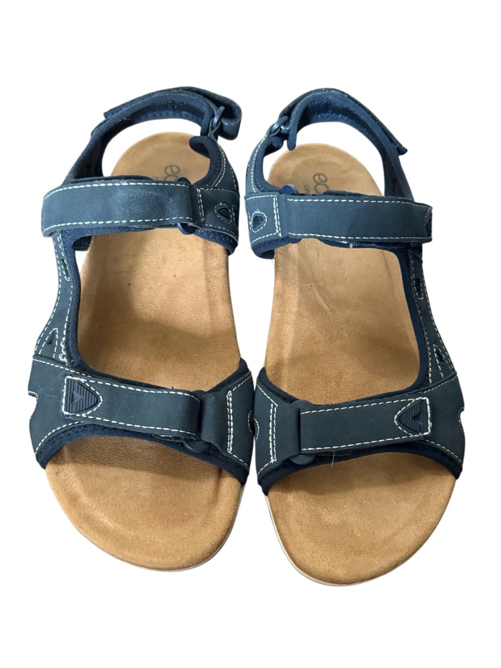 Earth Origins Skylar Adjustable Strap Sandals in Dark Blue-Size 9.5